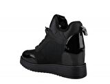 GUJA 22k304-2 Dolgu Topuk Siyah Kadın Sneakers