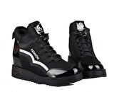 GUJA 22k304-2 Dolgu Topuk Siyah Kadın Sneakers