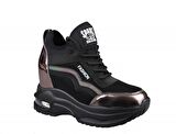 GUJA 22k300-9 Dolgu Topuk Gri Kadın Sneakers