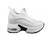 GUJA 22k300-2 Dolgu Topuk Beyaz Kadın Sneakers