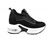 GUJA 22k300-2 Dolgu Topuk Siyah Kadın Sneakers