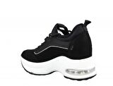 GUJA 22k300-2 Dolgu Topuk Siyah Kadın Sneakers