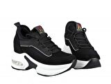 GUJA 22k300-2 Dolgu Topuk Siyah Kadın Sneakers