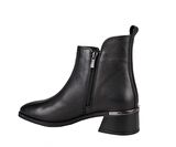 CASTLE BLACK 9780 Hakiki Deri Siyah Kadın Bot