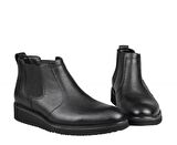 FOSCO 7588 Hakiki Deri Siyah Erkek Bot
