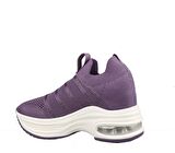 GUJA 23y300-4 Dolgu Topuk Mor Kadın Sneakers