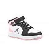 Cool Haykat Boğazlı Siyah Pembe Çocuk Sneakers