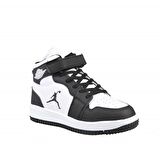 Cool Haykat Boğazlı Siyah-Beyaz Çocuk Sneakers