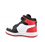 Cool Haykat Boğazlı Siyah-Kırmızı Çocuk Sneakers