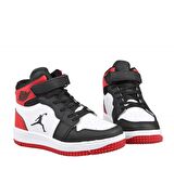 Cool Haykat Boğazlı Siyah-Kırmızı Çocuk Sneakers