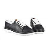 Pandora Moda 25.501 Hakiki Deri Siyah Kadın Günlük Ayakkabı