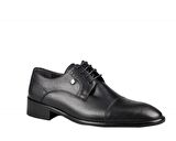 FOSCO 2703 Hakiki Deri Siyah Erkek Günlük Ayakkabı