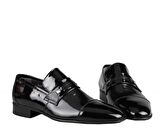 FOSCO 2778 Hakiki Deri Siyah Rugan Erkek Günlük Ayakkabı