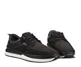 FOSCO 9902 Hakiki Deri Siyah Nubuk Erkek Günlük Ayakkabı