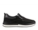 FOSCO 9903 Hakiki Deri Siyah Nubuk Erkek Günlük Ayakkabı