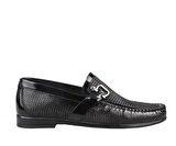 Pierre Cardin 2598 Hakiki Deri Siyah Rugan Erkek Günlük Ayakkabı