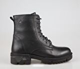 CASTLE BLACK 92537 Hakiki Deri Siyah Kadın Bot