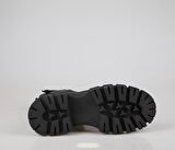 CASTLE BLACK 36871 Hakiki Deri Siyah Kadın Bot