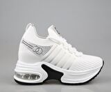 GUJA 24y300-14 Dolgu Topuk Beyaz Kadın Sneakers