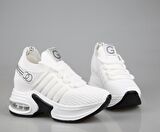 GUJA 24y300-14 Dolgu Topuk Beyaz Kadın Sneakers