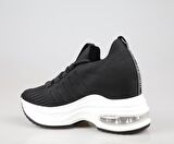 GUJA 24y300-14 Dolgu Topuk Siyah Kadın Sneakers