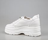 GUJA 24y361 Dolgu Topuk Beyaz Kadın Sneakers