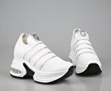 GUJA 24y300-4 Dolgu Topuk Beyaz Kadın Sneakers