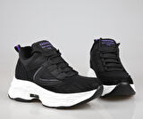 GUJA 23k302 Dolgu Topuk Siyah Kadın Sneakers