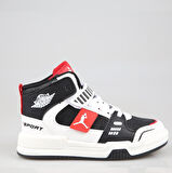 Cool King Siyah-Kırmızı Çocuk Sneakers