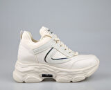 GUJA 24k302 Dolgu Topuk Bej Kadın Sneakers