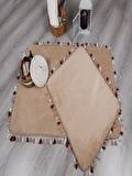 My Evilla Modern Dekoratif Multi Saçaklı Klozet Takımı 60x100