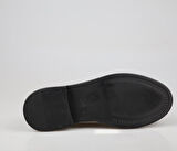 Feles 3-107 Loafer Siyah Rugan Kadın Babet