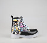 Bücür Ortopedi 600 Işıklı Siyah Mavi Çocuk Bot