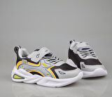 Marka Sesi 555 Gri Sarı Çocuk Sneakers