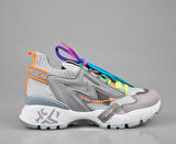 Miss Park Moda k2025 Gri Kadın Sneakers