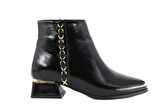 Miss Park Moda 309 k707/1 Siyah Rugan Kadın Bot