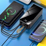  50000 mAh Powerbank Led Aydınlatma iPhone Type-C Micro Usb Çıkış Taşınabilir Şarj Kamp İçin 50.000 Mah.