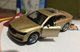Oyuncak Metal Model Araba Açılır Kapı 1/36 Çek Bırak Gold BMW