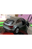 Oyuncak Model Metal Araba 1/36 Çek Bırak Gri Audi Q3 Jeep