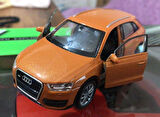 Oyuncak Model Metal Araba 1/36 Çek Bırak Turuncu Audi Q3 Jeep