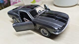 Kinsmart Oyuncak Metal Model Araba 1/36 Çek Bırak 1967 Siyah Shelby Gt-500 Füme