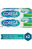 Super Naneli Diş Protezi Yapıştırıcı Krem 2 X 40 G