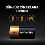 Duracell D 2 1.5V LR20 MN1300 Büyük Boy l 2'li Pil 1010441