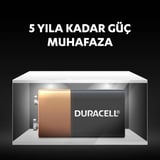 Duracell 9V Alkalin Pil (6LR61/MN1604)