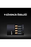 Cef-14 Hızlı Şarj Cihazı(2x1300aa+2x750aaa)+4x2500 Aa Şarjlı Kalem