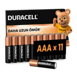 DURACELL BASIC AAA İnce Alkalin Kalem Pil (11'li Paket) – 1,5V