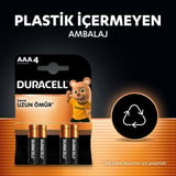 DURACELL BASIC AAA İnce Alkalin Kalem Pil (15'li Paket) – 1,5V