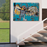 Jean Michel Basquiat'ın Düşmüş Melek Eseri Kanvas Tablo-5000