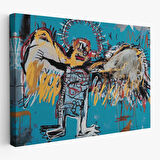 Jean Michel Basquiat'ın Düşmüş Melek Eseri Kanvas Tablo-5000