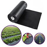 ÇİLEK MULCH NAYLONU 50 CM x 1000 METRE SİYAH TABAN ÖRTÜSÜ PİDOK ÇİLEK MULCH 30 MİCRON UV Lİ SEBZE NAYLONU